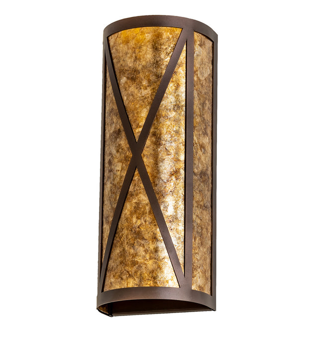 Meyda Tiffany 253589 Two Light Wall Sconce, Mahogany Bronze