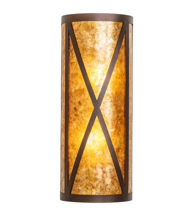 Meyda Tiffany 253589 Two Light Wall Sconce, Mahogany Bronze