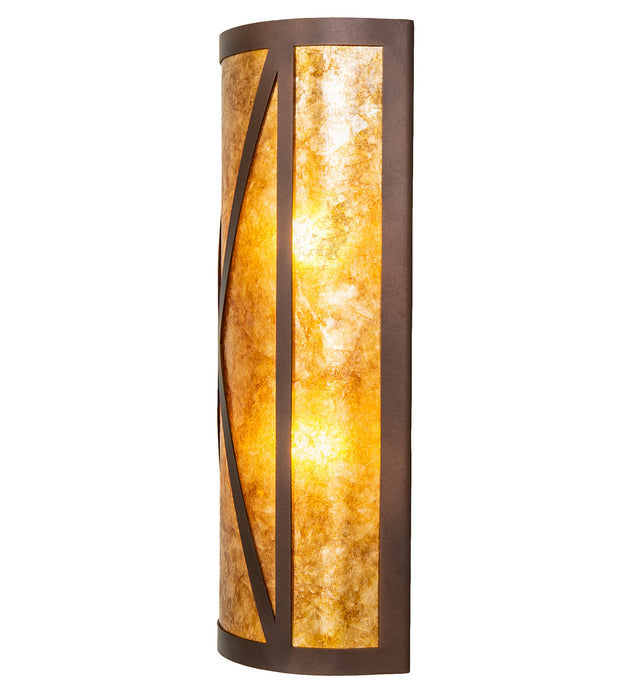 Meyda Tiffany 253589 Two Light Wall Sconce, Mahogany Bronze