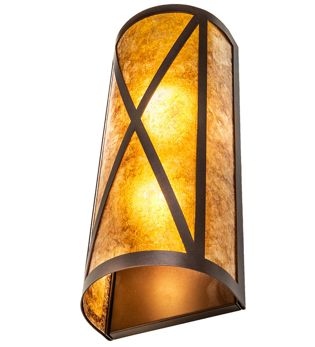 Meyda Tiffany 253589 Two Light Wall Sconce, Mahogany Bronze