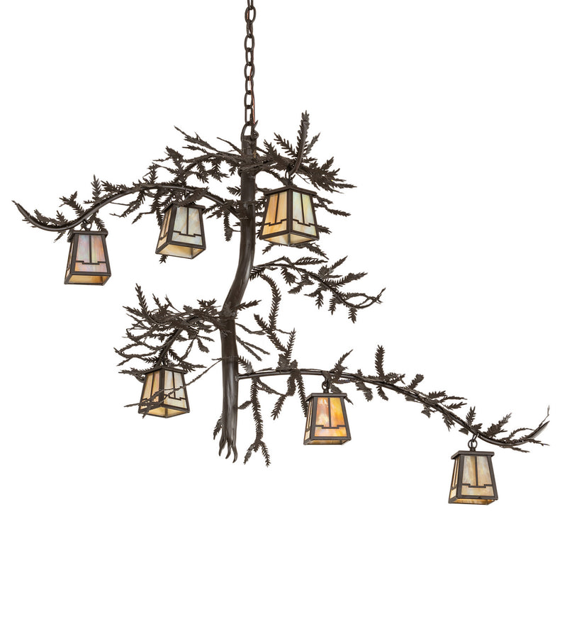 Meyda Tiffany 253650 Six Light Chandelier, Oil Rubbed Bronze