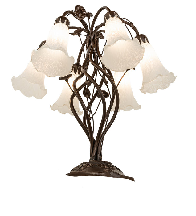 Meyda Tiffany 255807 Six Light Table Lamp, Mahogany Bronze