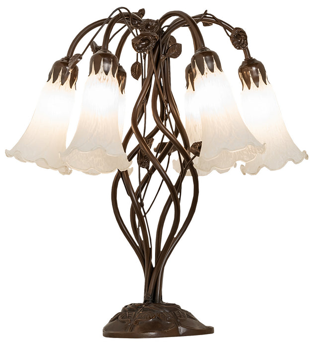Meyda Tiffany 255807 Six Light Table Lamp, Mahogany Bronze