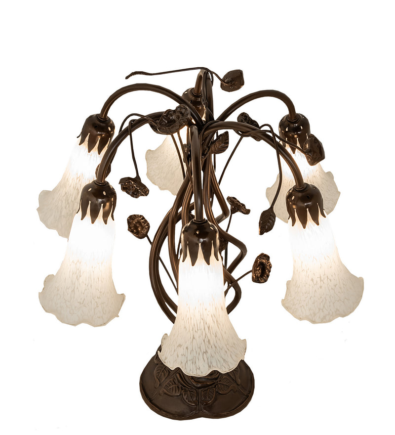Meyda Tiffany 255807 Six Light Table Lamp, Mahogany Bronze