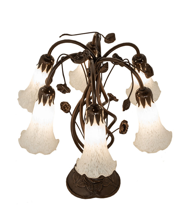 Meyda Tiffany 255807 Six Light Table Lamp, Mahogany Bronze
