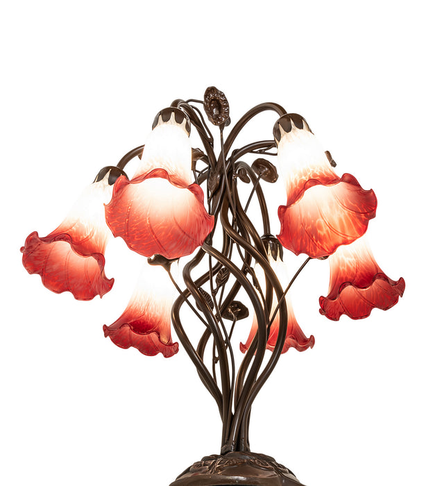 Meyda Tiffany 255809 Six Light Table Lamp, Mahogany Bronze