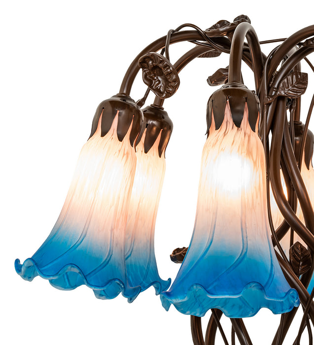 Meyda Tiffany 255811 Six Light Table Lamp, Mahogany Bronze