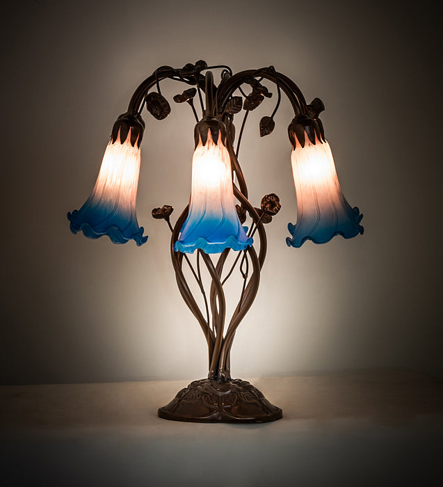 Meyda Tiffany 255811 Six Light Table Lamp, Mahogany Bronze