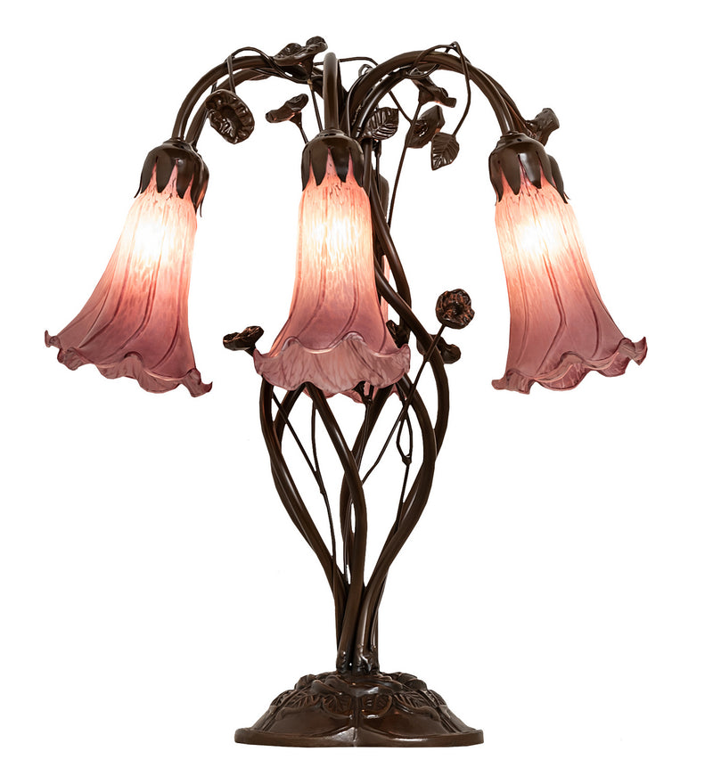 Meyda Tiffany 255812 Six Light Table Lamp, Mahogany Bronze