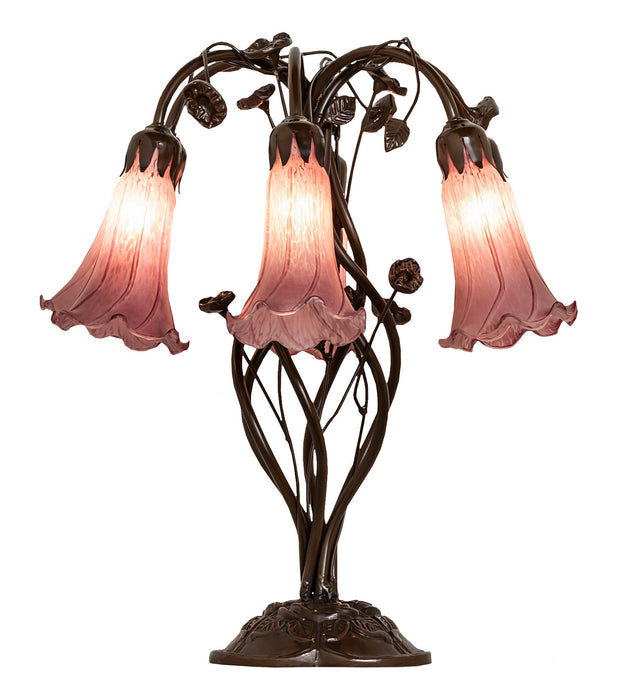 Meyda Tiffany 255812 Six Light Table Lamp, Mahogany Bronze