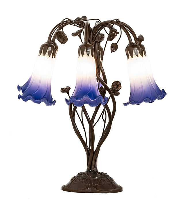 Meyda Tiffany 255820 Six Light Table Lamp, Mahogany Bronze