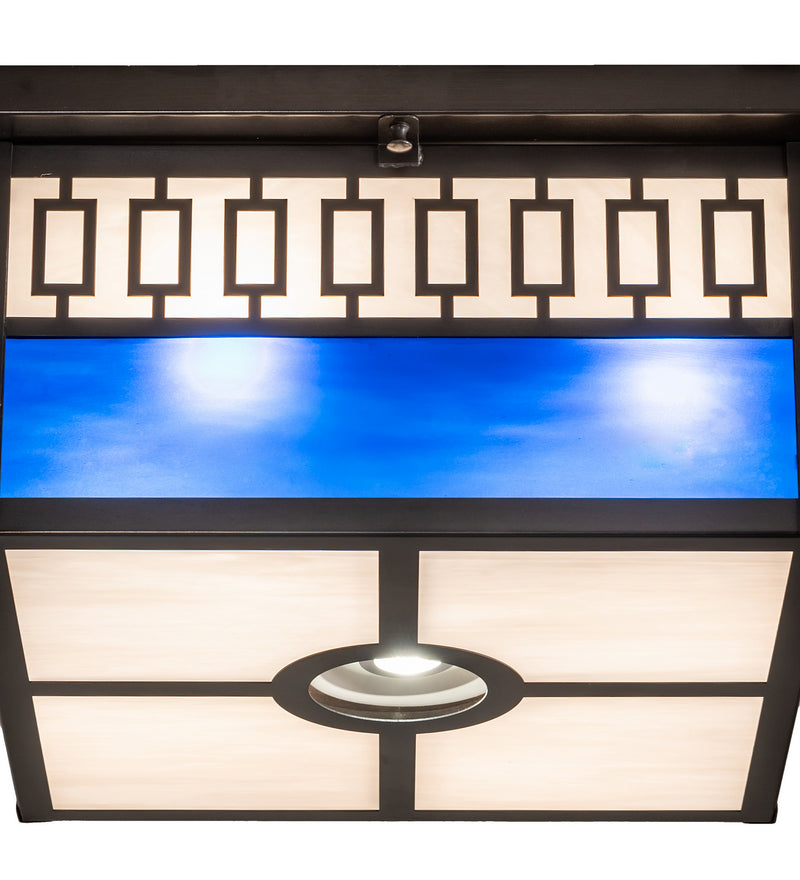 Meyda Tiffany 256013 Five Light Flushmount, Craftsman Brown