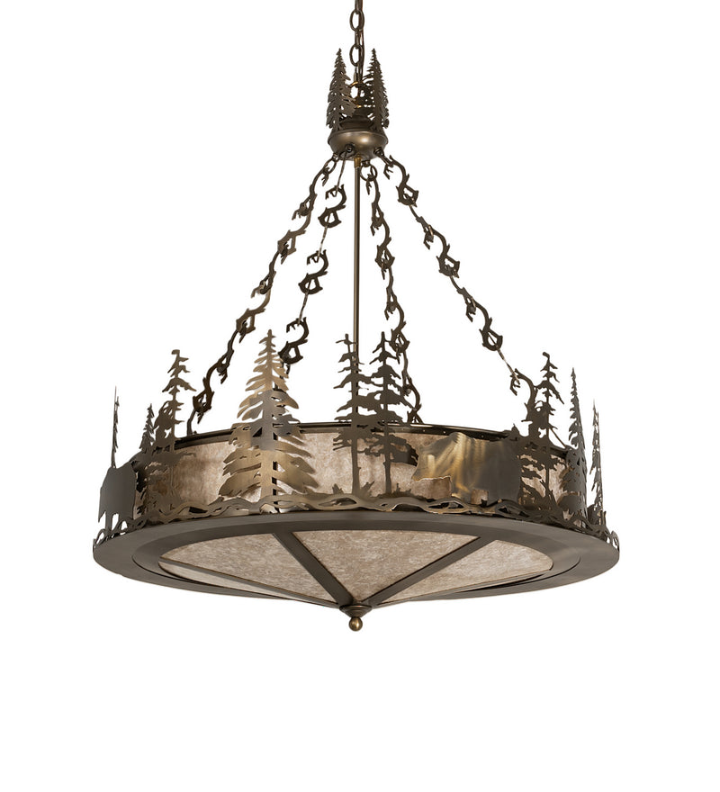 Meyda Tiffany 256362 Eight Light Pendant, Antique Copper