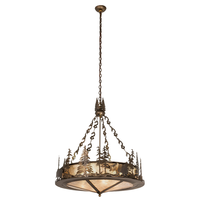 Meyda Tiffany 256362 Eight Light Pendant, Antique Copper