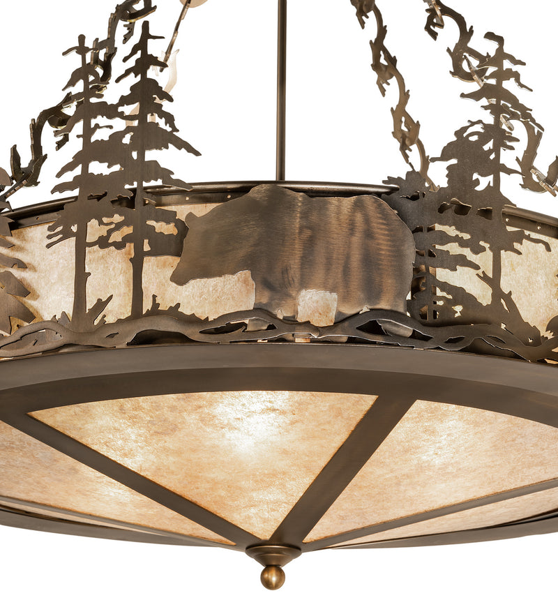Meyda Tiffany 256362 Eight Light Pendant, Antique Copper