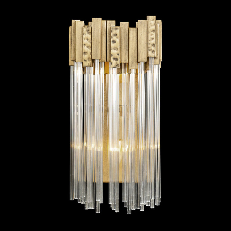 Varaluz 309W02HG Two Light Wall Sconce, Havana Gold