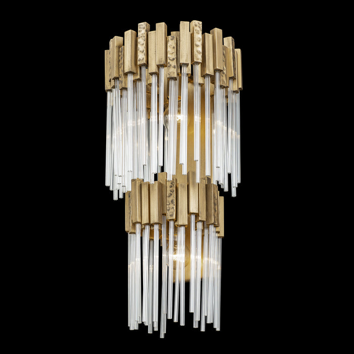 Varaluz 309W02LHG Two Light Wall Sconce, Havana Gold