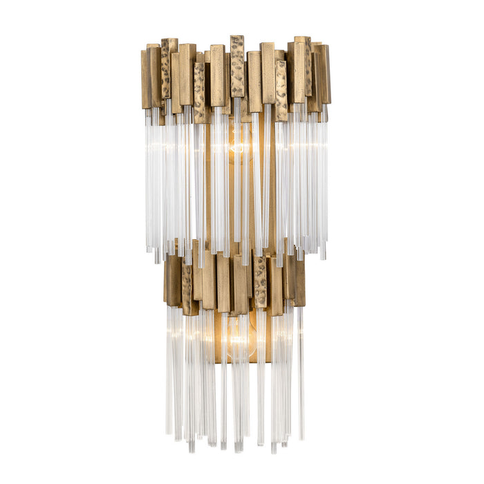 Varaluz 309W02LHG Two Light Wall Sconce, Havana Gold