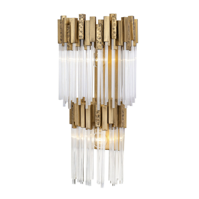 Varaluz 309W02LHG Two Light Wall Sconce, Havana Gold