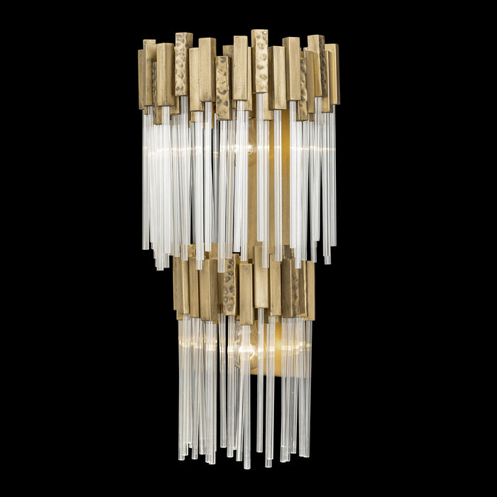 Varaluz 309W02LHG Two Light Wall Sconce, Havana Gold