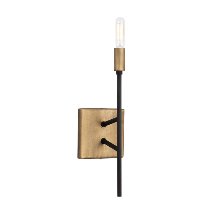 Varaluz 314W01HGCB One Light Wall Sconce, Havana Gold/Carbon
