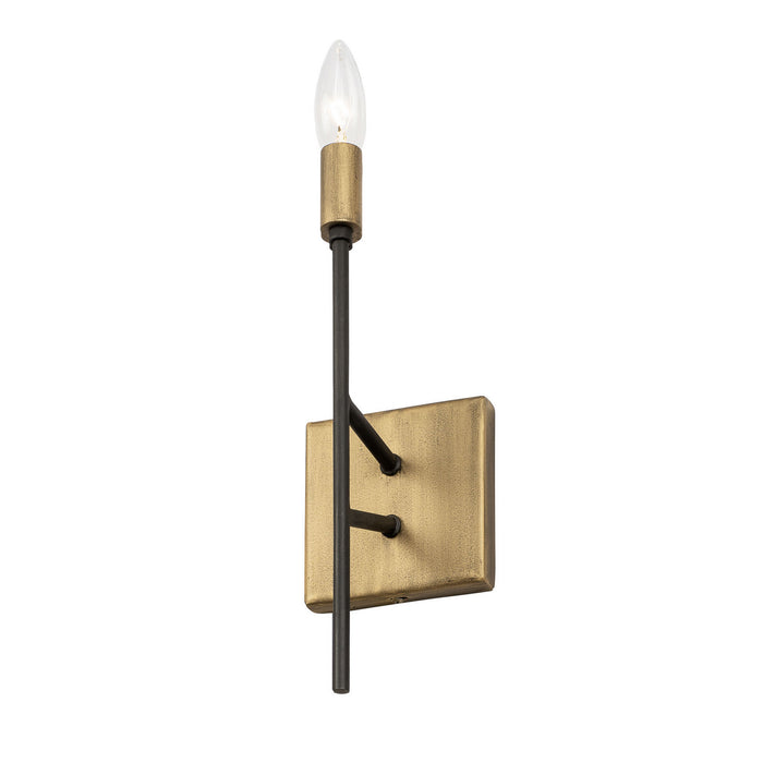 Varaluz 314W01HGCB One Light Wall Sconce, Havana Gold/Carbon