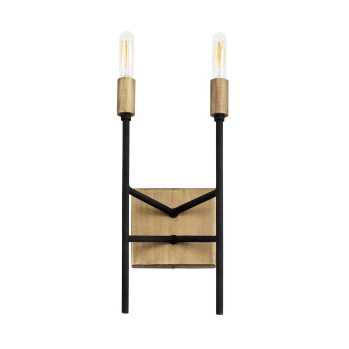 Varaluz 314W02HGCB Two Light Wall Sconce, Havana Gold/Carbon
