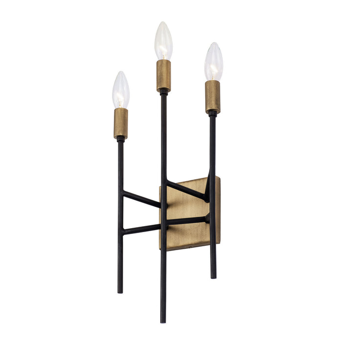 Varaluz 314W03HGCB Three Light Wall Sconce, Havana Gold/Carbon