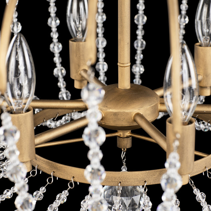 Varaluz 343S06HG Six Light Semi-Flush Mount, Havana Gold
