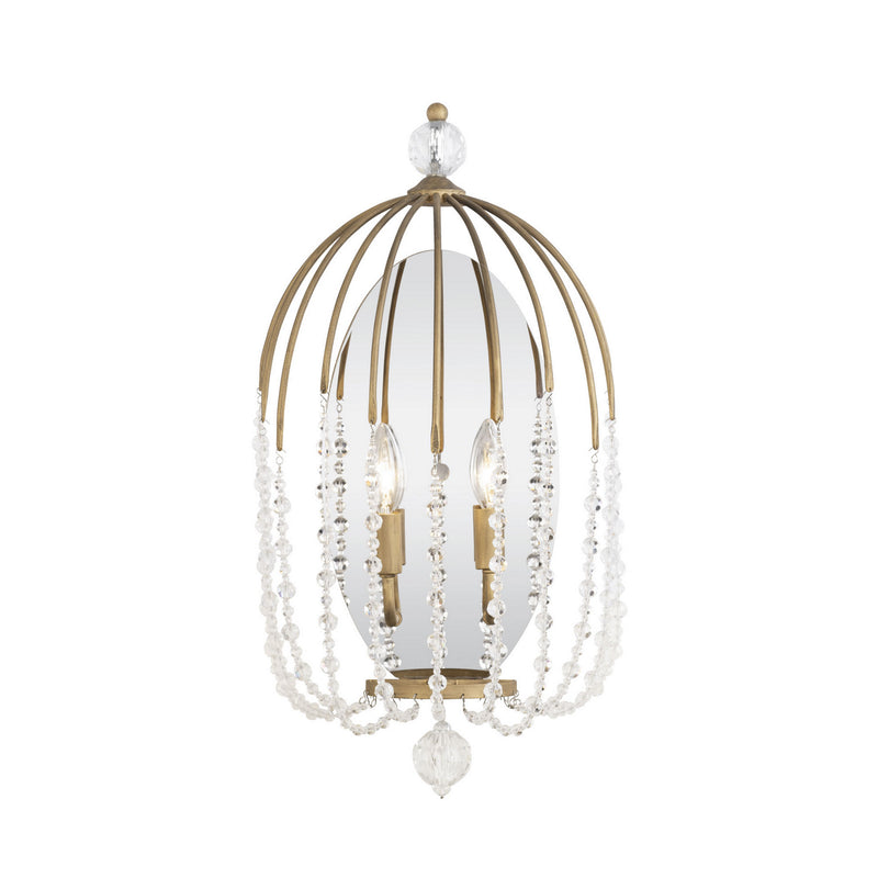 Varaluz 343W02HG Two Light Wall Sconce, Havana Gold