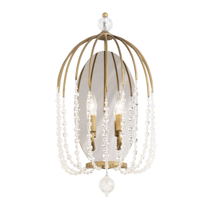 Varaluz 343W02HG Two Light Wall Sconce, Havana Gold