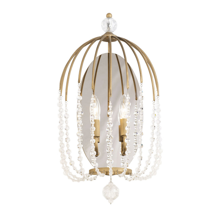 Varaluz 343W02HG Two Light Wall Sconce, Havana Gold