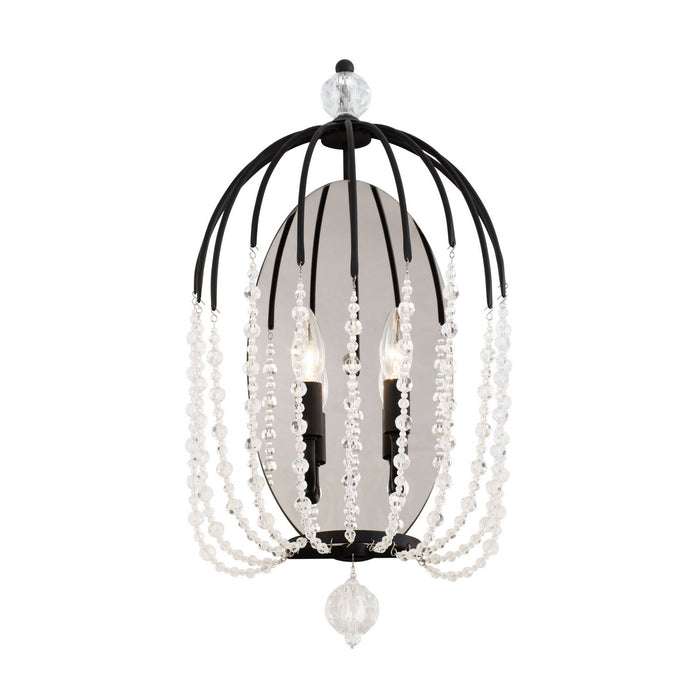 Varaluz 343W02MB Two Light Wall Sconce, Matte Black