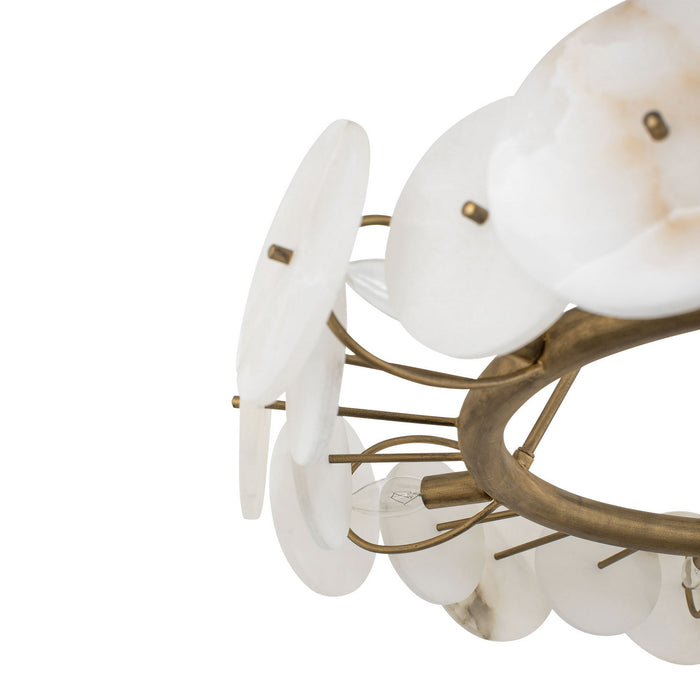 Varaluz 370C06HG Six Light Chandelier, Havana Gold