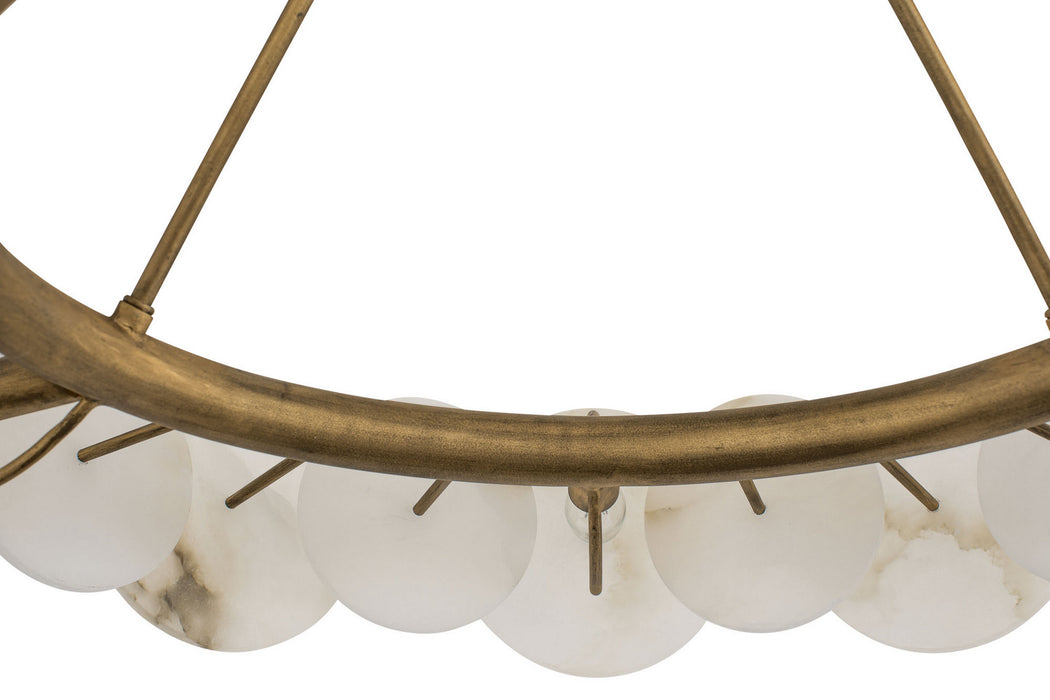 Varaluz 370C06HG Six Light Chandelier, Havana Gold