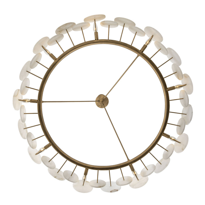 Varaluz 370C09HG Nine Light Chandelier, Havana Gold