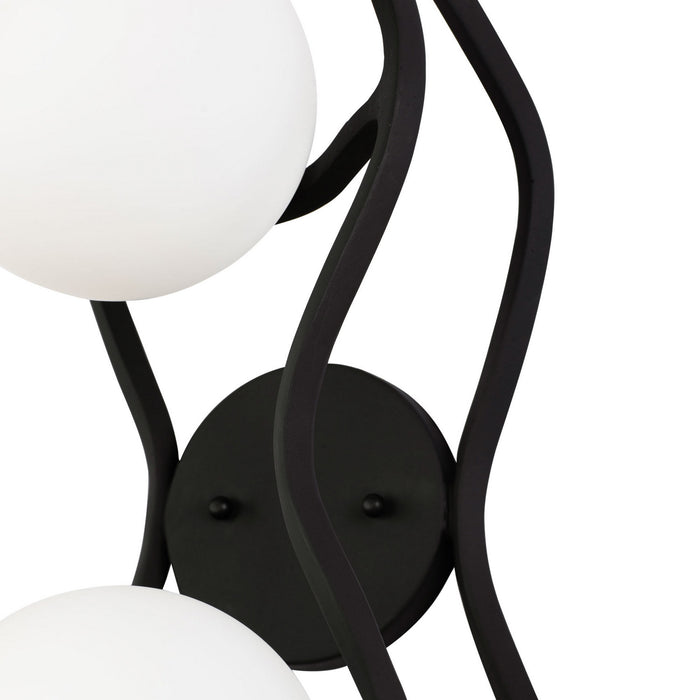 Varaluz 374B02CBFG LED Bath, Carbon/French Gold