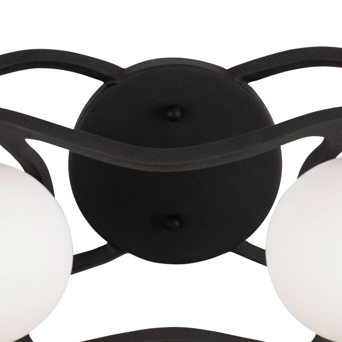 Varaluz 374B02CBFG LED Bath, Carbon/French Gold