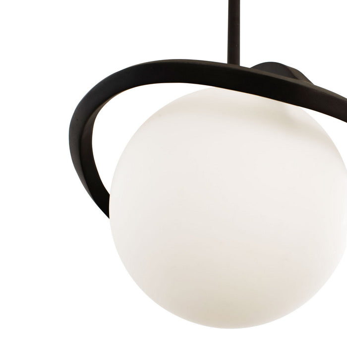 Varaluz 374M01CBFG One Light Mini Pendant, Carbon/French Gold