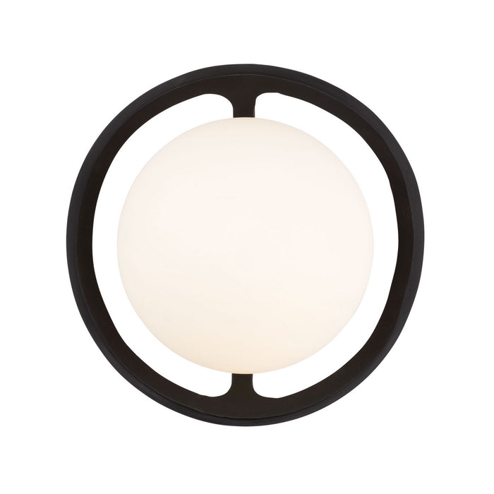 Varaluz 374W01CBFG One Light Wall Sconce, Carbon/French Gold