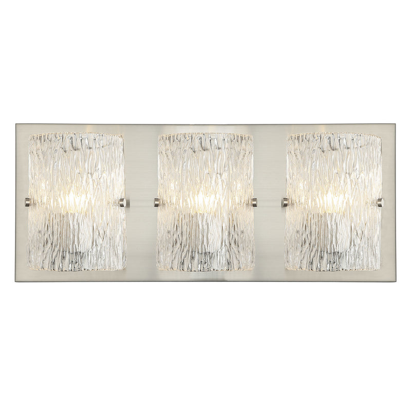 Varaluz 376B03BN Three Light Bath, Brushed Nickel