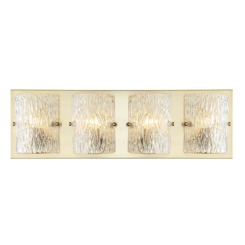 Varaluz 376B04SB Four Light Bath, Satin Brass