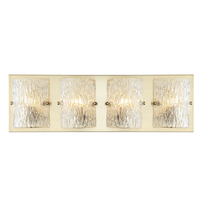 Varaluz 376B04SB Four Light Bath, Satin Brass