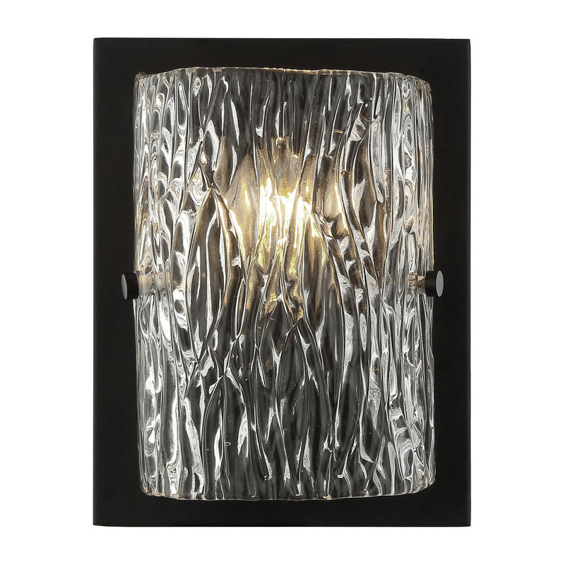 Varaluz 376W01BL One Light Wall Sconce, Black