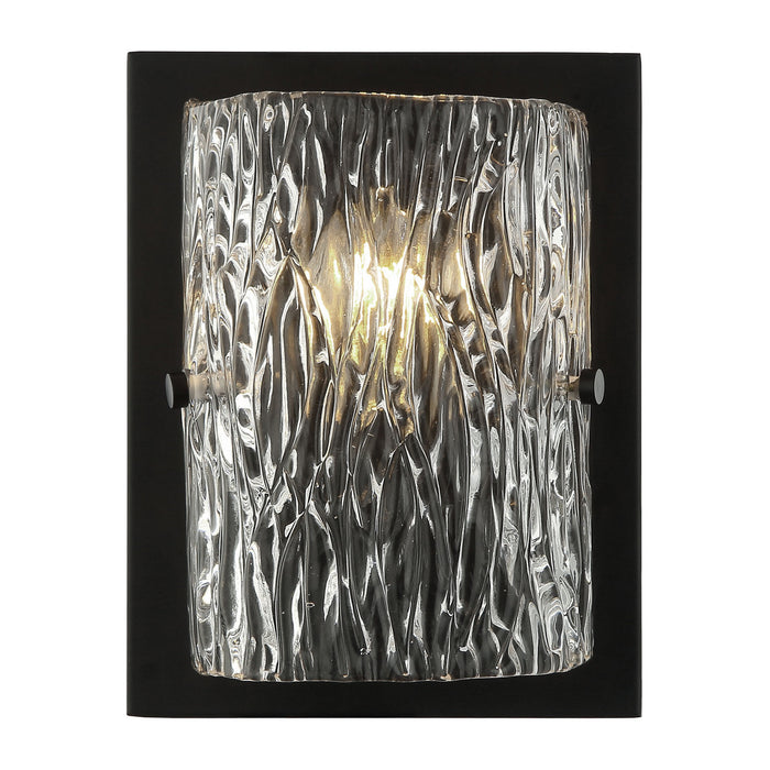 Varaluz 376W01BL One Light Wall Sconce, Black