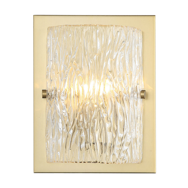 Varaluz 376W01SB One Light Wall Sconce, Satin Brass