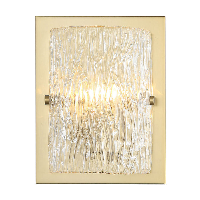 Varaluz 376W01SB One Light Wall Sconce, Satin Brass