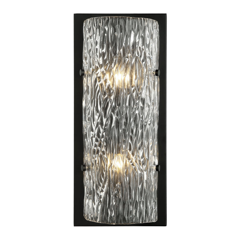 Varaluz 376W02BL Two Light Wall Sconce, Black