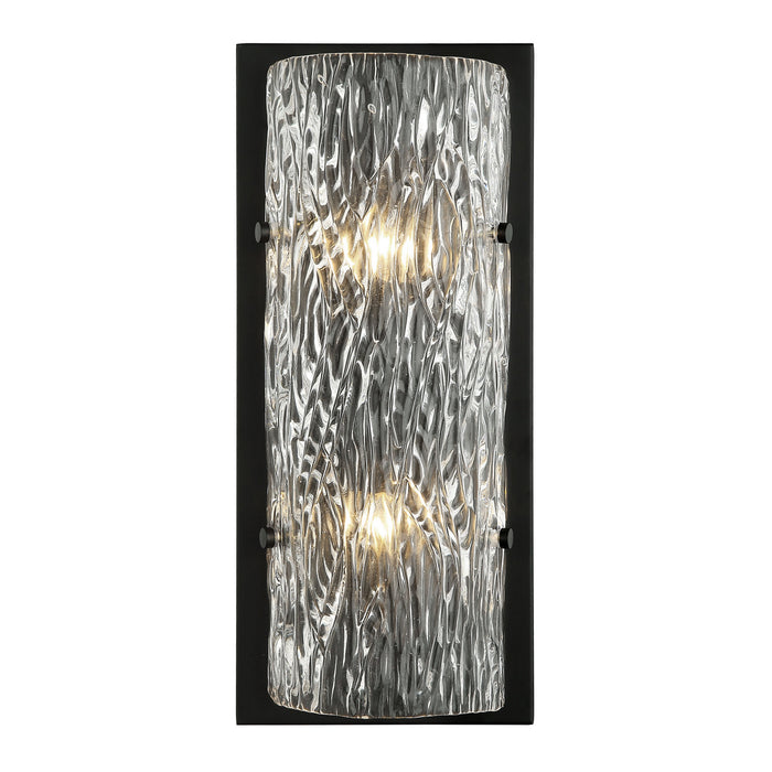 Varaluz 376W02BL Two Light Wall Sconce, Black