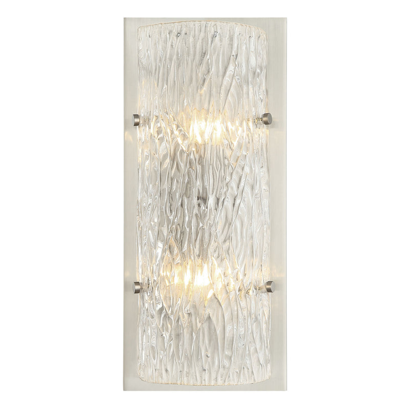 Varaluz 376W02BN Two Light Wall Sconce, Brushed Nickel